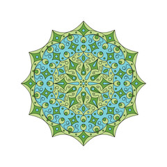 Mandala. Abstract illustration. Ornament for decor, cards etc. Coloring book