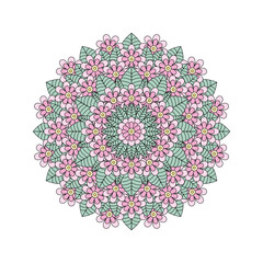 Mandala. Abstract illustration. Ornament for decor, cards etc. Coloring book