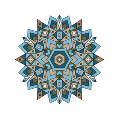 Mandala. Abstract illustration. Ornament for decor, cards etc. Coloring book