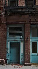 Fototapeta na wymiar old building in Tribeca 