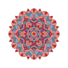 Mandala. Abstract illustration. Ornament for decor, cards etc. Coloring book