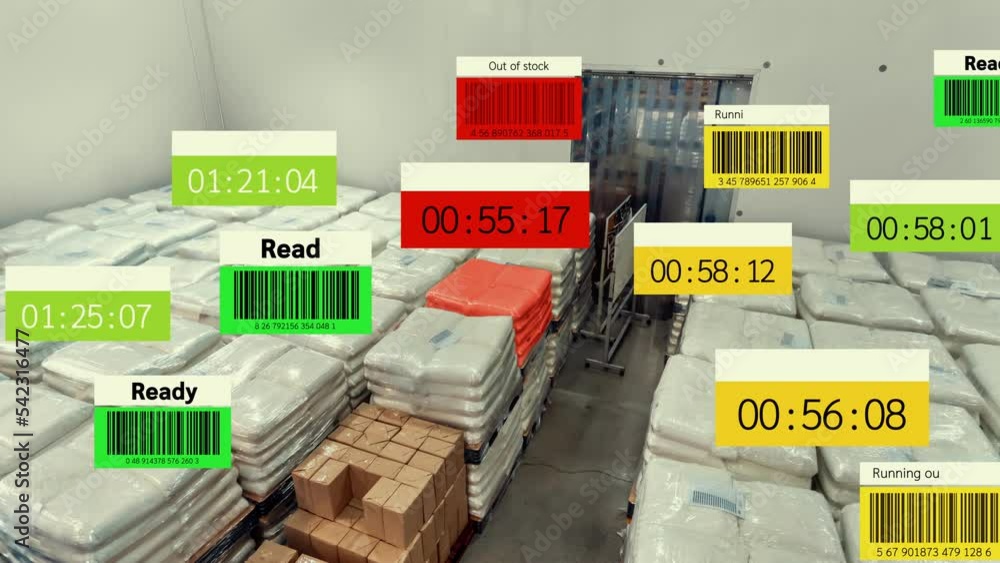 Poster augmented reality technology system in deft smart warehouse identify package picking and delivery . 