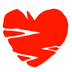 Heart logo mascot vector simbol