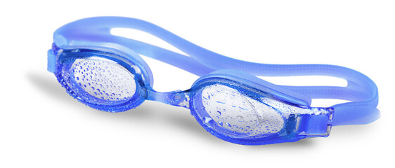 Glasses for swimming isolated on a white background