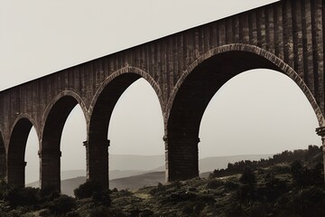 An impressive viaduct. Beautiful arches. 