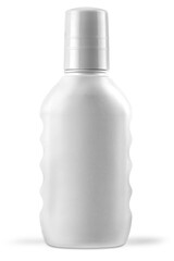 collection of  various beauty hygiene containers on white background. each one is shot separately