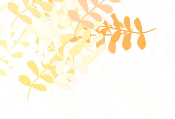 Light Red vector natural artwork with leaves.
