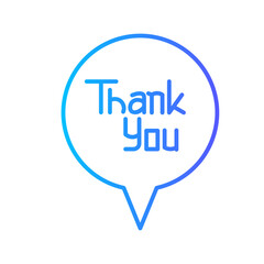 thank you gradient icon