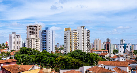 Vertical growth of the city of Bauru, São Paulo - Brazil.