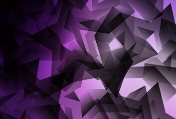 Light Purple, Pink vector shining triangular layout.