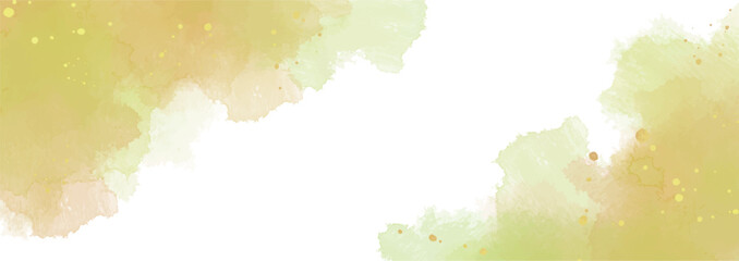 Obraz premium 水彩テクスチャの背景素材 秋イメージ 横長