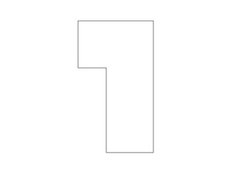 南アメリカ（簡易四角）白