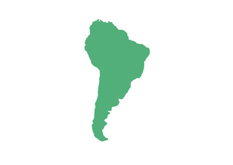 南アメリカ（毛筆風）グリーン