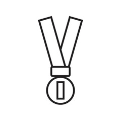 Medal of the champion vector illustration