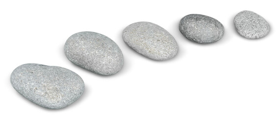 Fototapeta na wymiar Stones harmony isolated pebbles rocks order zen
