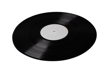 vinyl record 12'' perspective realistic photography, isolated png on transparent background for...