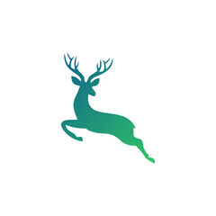 Deer vector illustration, Modern Deer Logo Template