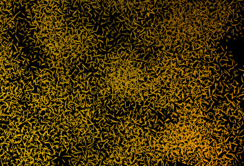Dark Yellow vector background with straight lines.
