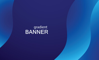 modern business banner blue with gradient shapes