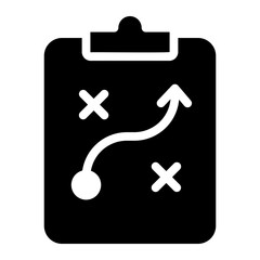 planning glyph icon