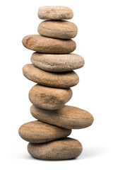 Zen basalt stones  on background