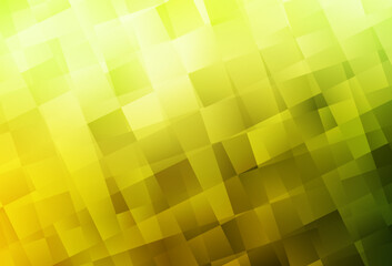 Light Green, Yellow vector background with rectangles.