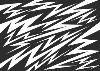 Abstract background with various lightning and arrow pattern