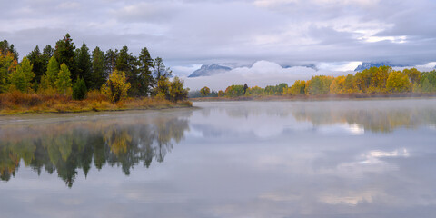 Fall fox bend tetons