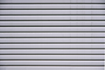 Obraz premium White roll-up garage door