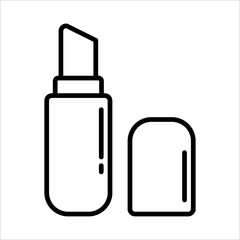 Lipstick Icon Logo Design Vector Template Illustration Sign And Symbol