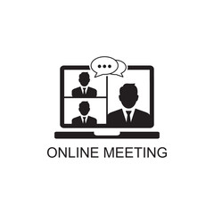 online meeting icon , conference icon