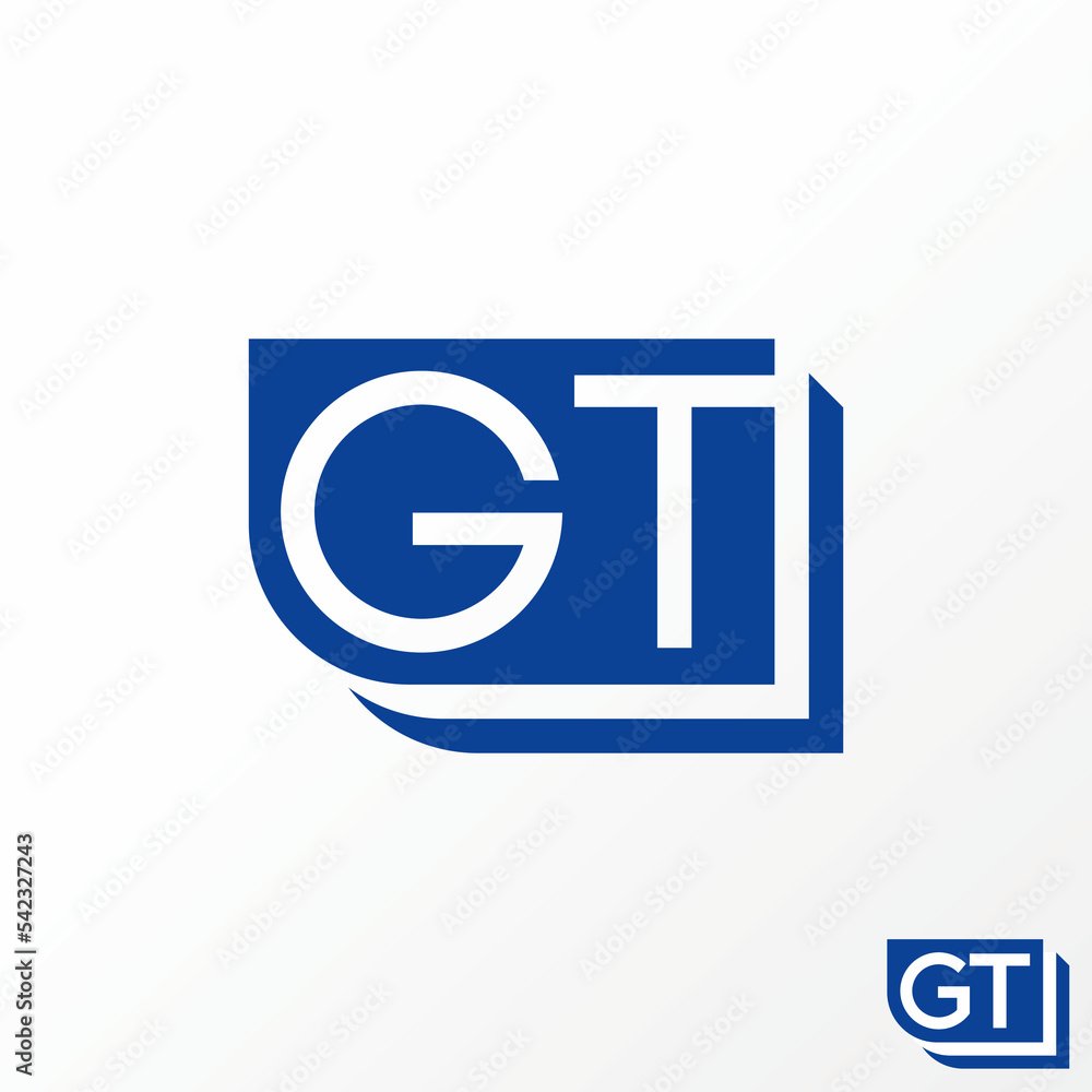 Poster Simple and unique letter or word GT sans serif font in 3D block image graphic icon logo design abstract concept vector stock. Can be used as symbol related to typography or monogram