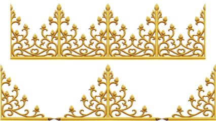 Thai pattern frame border, vintage modern borders, border design .