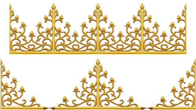 Thai pattern frame border, vintage modern borders, border design .