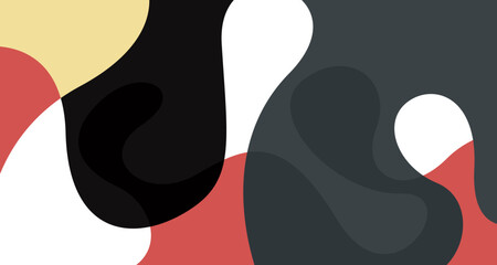 Abstract liquid shape. Fluid geometric design. Isolated gradient waves with geometric lines, dots, batik Indonesia pattern. Vector illustration.