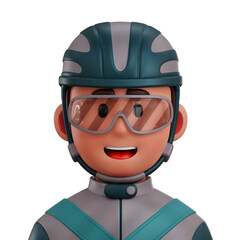 Cycling Player 3D Avatar