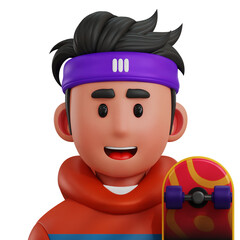 Skater Player 3D Avatar