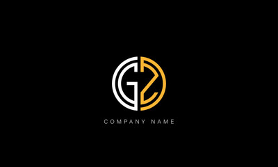 GZ, ZG Abstract Letters Logo Monogram