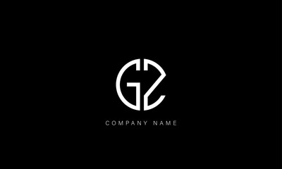 GZ, ZG Abstract Letters Logo Monogram