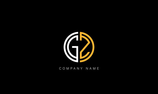 GZ, ZG Abstract Letters Logo Monogram