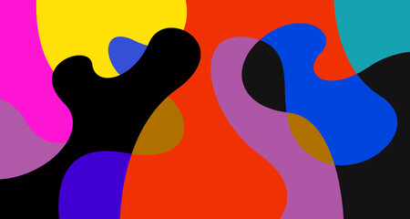 Abstract liquid shape. Fluid geometric design. Isolated gradient waves with geometric lines, dots, batik Indonesia pattern.