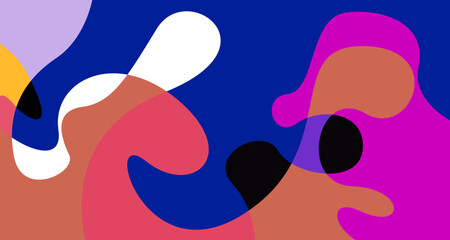 Abstract liquid shape. Fluid geometric design. Isolated gradient waves with geometric lines, dots, batik Indonesia pattern. Vector illustration.