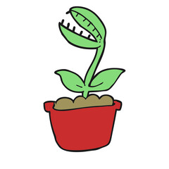 Carnivorous Plant PNG Format With Transparent Background