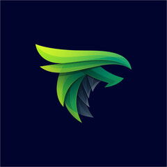 dragon gradient logo modern colorful