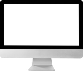 Modern monitor isolated on white