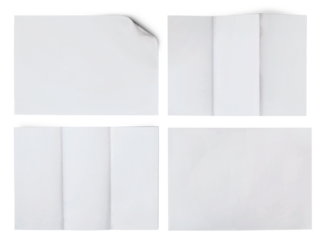 Collection of various blank letterhead white paper