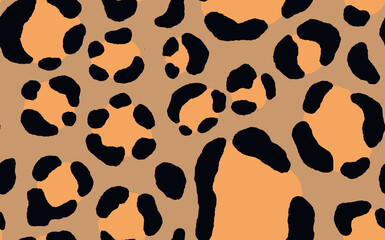 Abstract modern leopard seamless pattern. Animals trendy background. Color decorative vector stock illustration for print, card, postcard, fabric, textile. Modern ornament of stylized skin