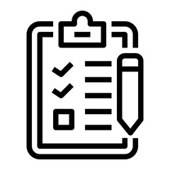 Icon Questionnaire With Style Outline