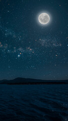 The stars shines on the Christmas Eve of Jesus Christ.