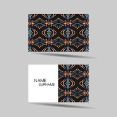Business card design for contact colorful. Editable vector design. illustration EPS10